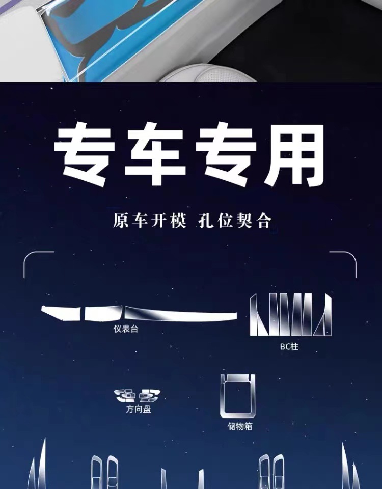 24 models of Geely Xingrui L dedicated interior film, smart screen TPU film, center console film, and new car interior decoration accessories
