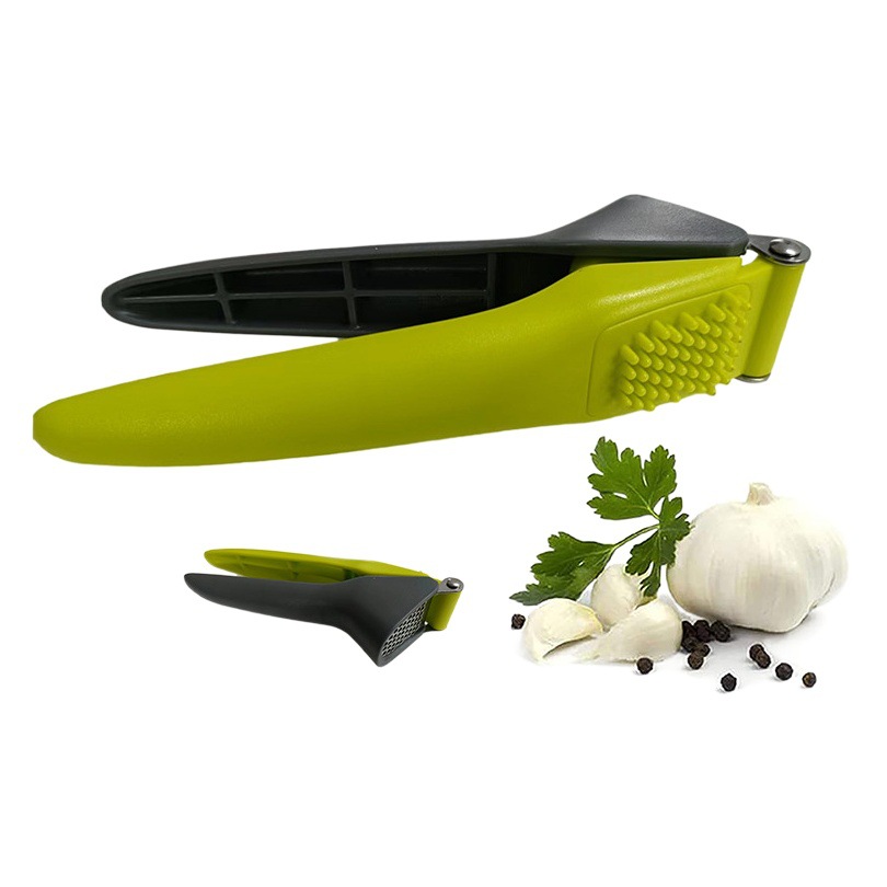 Amazon prensa de ajo de plástico manual de prensa de ajo pequeña nueva prensa de ajo de acero inoxidable prensa de ajo suministros de cocina
