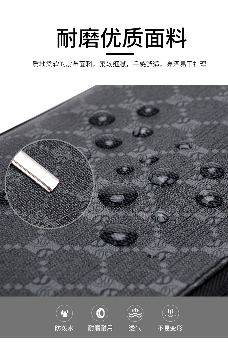 Men's chest bag, crossbody bag, anti-theft password lock, single-shoulder backpack, best-selling water-resistant storage bag, outdoor chest bag undefined