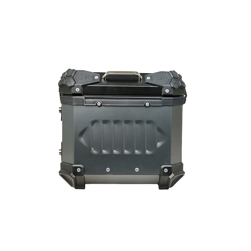Caja trasera de motocicleta de almacenamiento de gran capacidad, baúl de scooter, maleta de vehículo eléctrico, caja trasera de aleación de aluminio universal