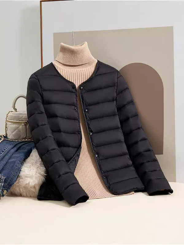 轻薄羽绒棉服女内胆短款内搭新款秋冬季外穿轻便简约外套|undefined