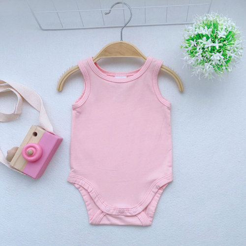 Newborn Summer Bodysuit Baby Hati Triangle Crawling Suit Cotton Potty Suit Foreign Trade Children's Clothing