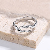 Ring, South Korean goods suitable for men and women, internet celebrity, silver 925 sample