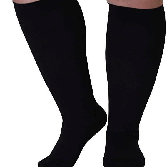 20-30Mmhg Compression Socks Plus Size Mid-Calf Socks Secondary Pressure Elastic Socks Compression Socks Pressure Socks
