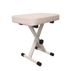 Piano stool with height adjustment and foldable electronic keyboard, thick piano bench, four-level adjustable X-shaped foldable stool, guzheng stool