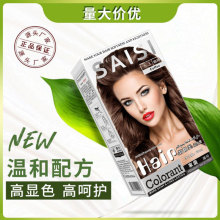 SAISI厂家直销染发膏批发高级彩色染发剂植物外贸跨境自己在家染