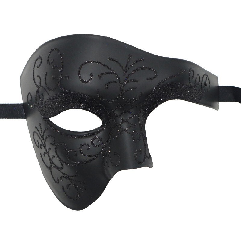 ハロウィン カーニバル イタリア ヴェネツィア ローマ サムライ マスク エジプト 古代ギリシャ メンズ ハーフフェイスマスク|undefined