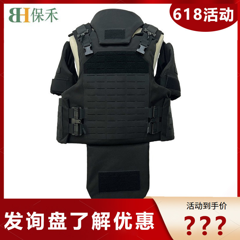 Heavy-duty black bulletproof jacket skin full-proof tactical vest soft 1000D composite waterproof Oxford cloth Baohe Heavy-duty black bulletproof jacket skin full-proof tactical vest soft 1000D composite waterproof Oxford cloth Baohe