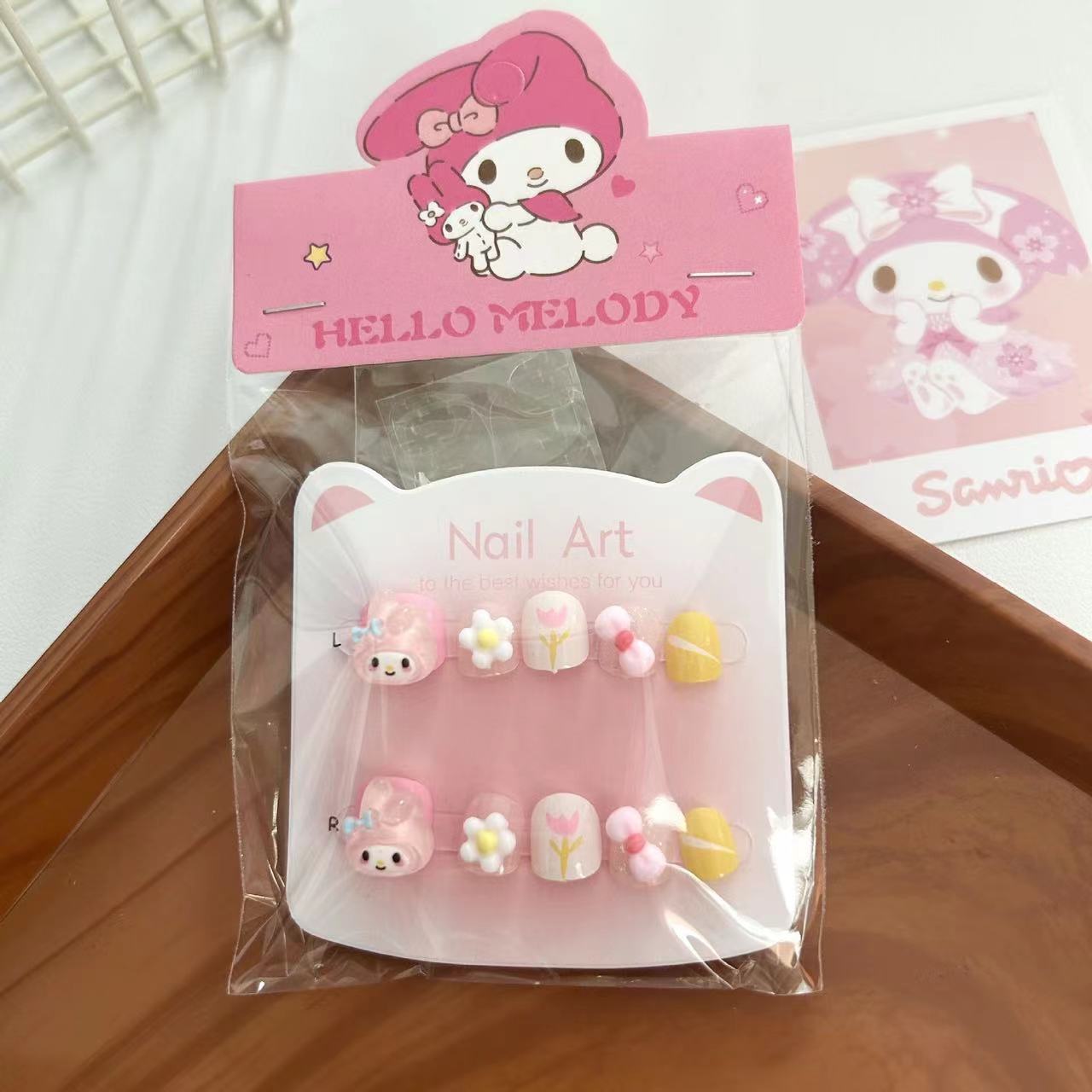 Niños dibujos animados estereoscópicos pegatinas de uñas niñas parches de uñas bebés desmontables impermeables uñas al por mayor