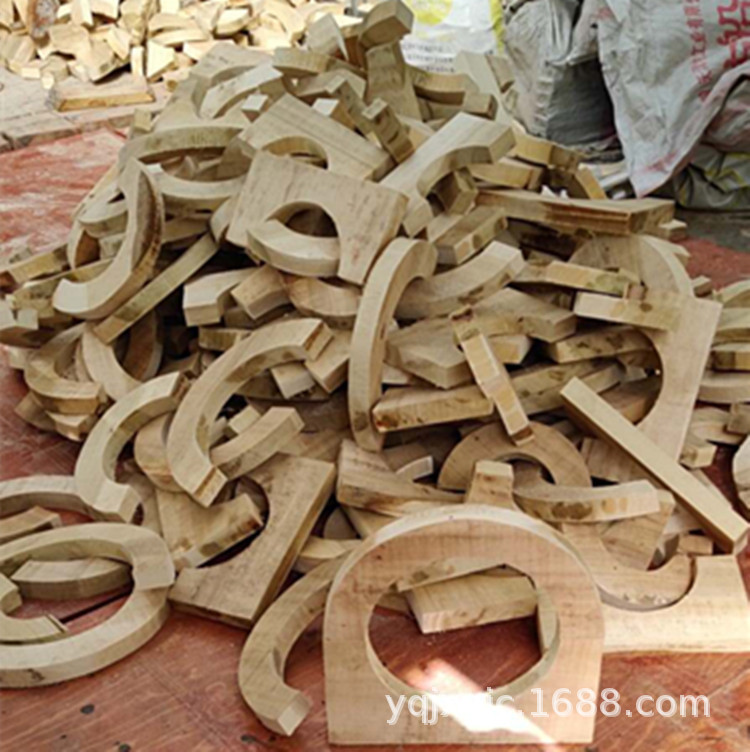 河北厂家管道专用杨柳木木制管托管卡