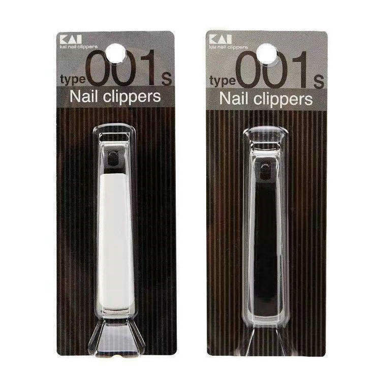 2 Japanese Kai Nail Clippers, Nail Scissors, Nail Trimmers, Manicure Tools, Dual-Color, S Small Size, with Chinese Labels, Portable
