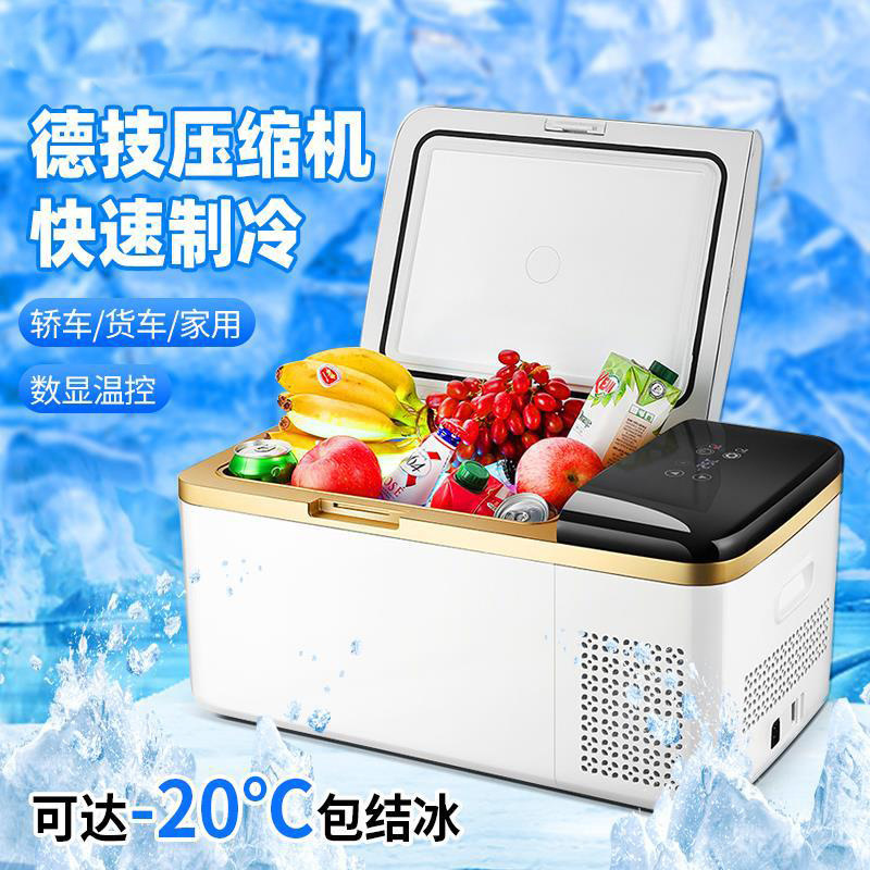 Car Refrigerator, Outdoor Small Refrigerator, Cooler Box, Commercial Ice Box, Portable, Special for Stalls, Car, Truck