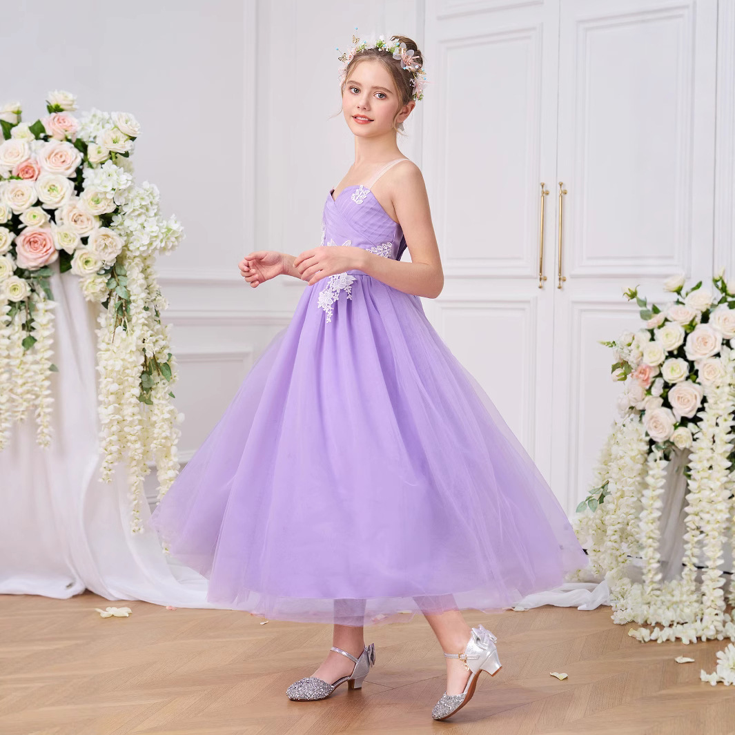 2025 primavera y verano nuevos vestidos para niños vestidos de princesa vestidos de fiesta de moda para niñas vestidos de cumpleaños para bebés vestidos de noche