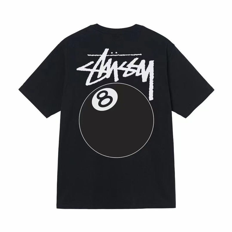 stusy スタッシー 2025年新作 8 男女兼用 半袖Tシャツ 夏 ブラック ホワイト メンズTシャツ ゆったり 230g|undefined
