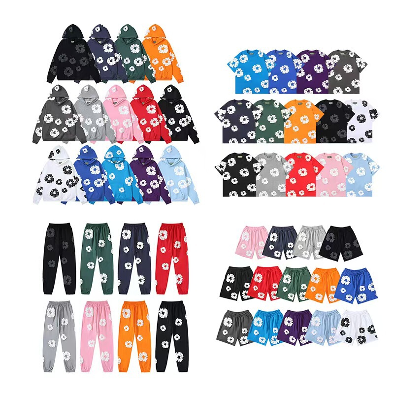 Cross-Border High-Quality D-T Kapok Foam 3D Sweatshirt Set American-Style Couple Casual Crew Neck Shorts Cross-Border High-Quality D-T Kapok Foam 3D Sweatshirt Set American-Style Couple Casual Crew Neck Shorts