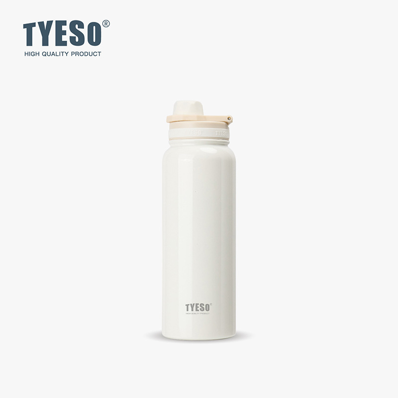Taisuo 学生スポーツボトル TYESO ポータブルハンドルステンレス鋼ウォーターカップ INS 真空北欧スタイル二重層断熱カップ|undefined