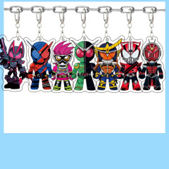 仮面ライダーエクストリームフォックス Q バージョンアニメーション周辺装飾品男性と女性のためのクリエイティブアクリルキーホルダーペンダント