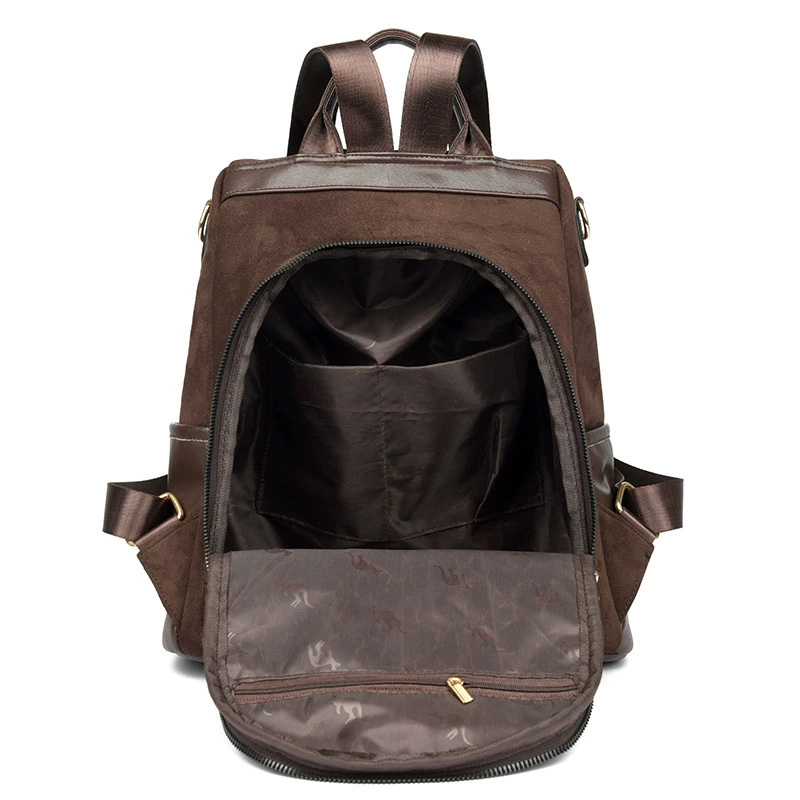 Polyurethane Backpack, Spacious Shoulder Travel Bag, Stylish Leisure Tote, Adjustable Strap