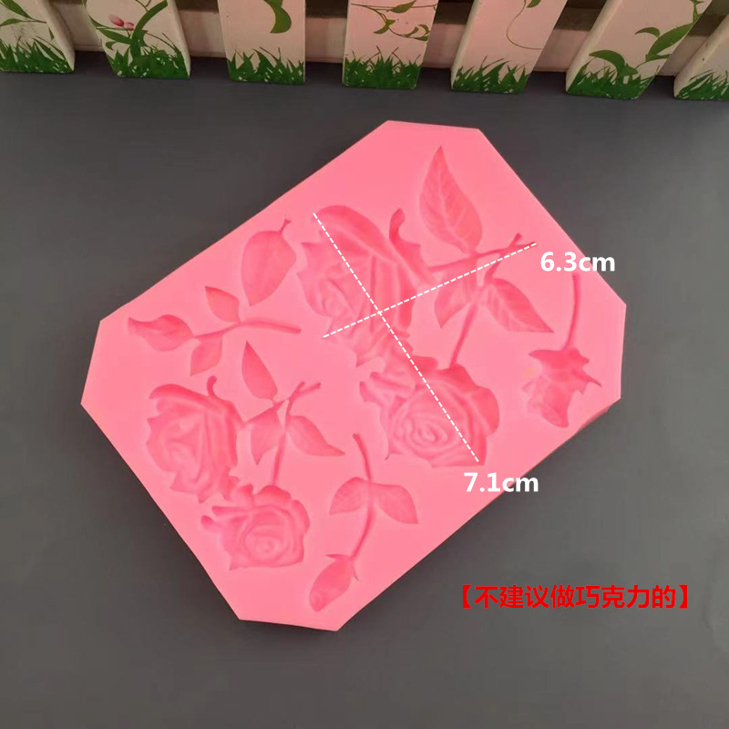 Новый DIY подслащенный торт плесень большой розы силиконовая форма подслащенный торт хлеб плесень домашняя выпечка