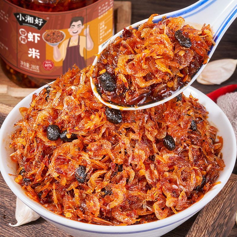 Xiaoxiang Spicy Shrimp Flavor Condiment Wholesale Mixed Rice Sauce Small Packaging Drop Shipping Non-spicy Shrimp Paste Instant Food