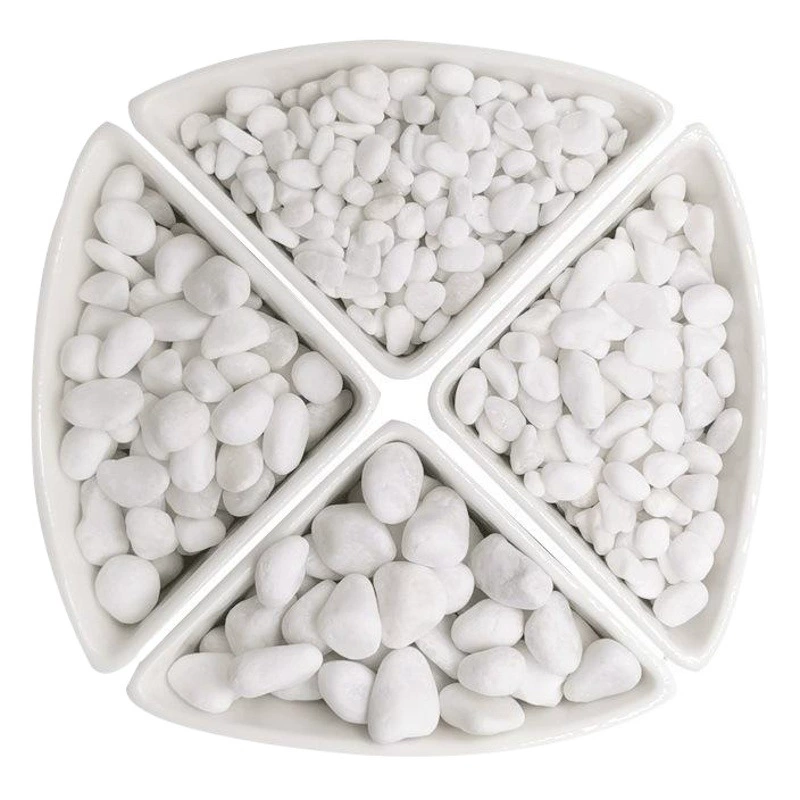 Натуральный белый камень Галька Белый камень Белый нефрит Цветной камень Садоводство Горшечный камень Мясистая Тротуарная Плитка Двор Ландшафтный дизайн