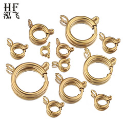 ステンレス鋼高弾性ラウンドスプリングバックル DIY ネックレスブレスレットバックルジュエリーバックルアクセサリースリングショットバックルジュエリーアクセサリー