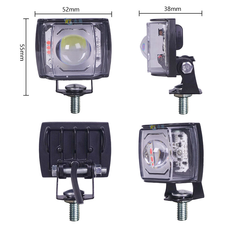faro de luz LED luz de motocicleta caja de luz eléctrica caja de luz caja de luz kit 123456 perlas image 7