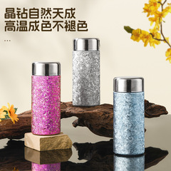 新型純チタン保温カップミニ軽豪華爆裂大氷花ポケットカップ高級ビジネスギフトカップ現物卸売り
