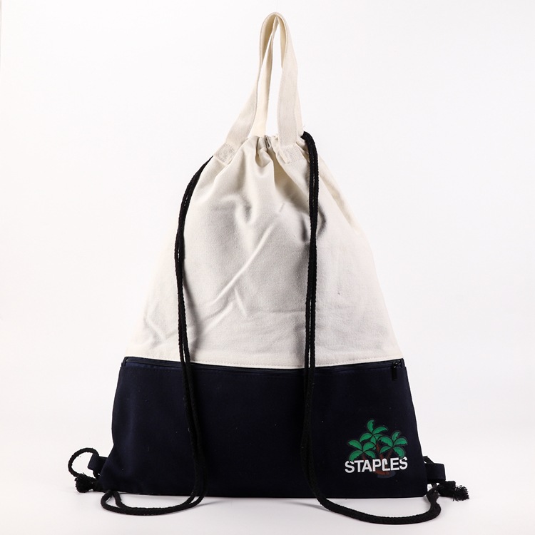厂家直供棉布手提袋子 定印logo制做帆布背包袋 学生束口抽绳袋