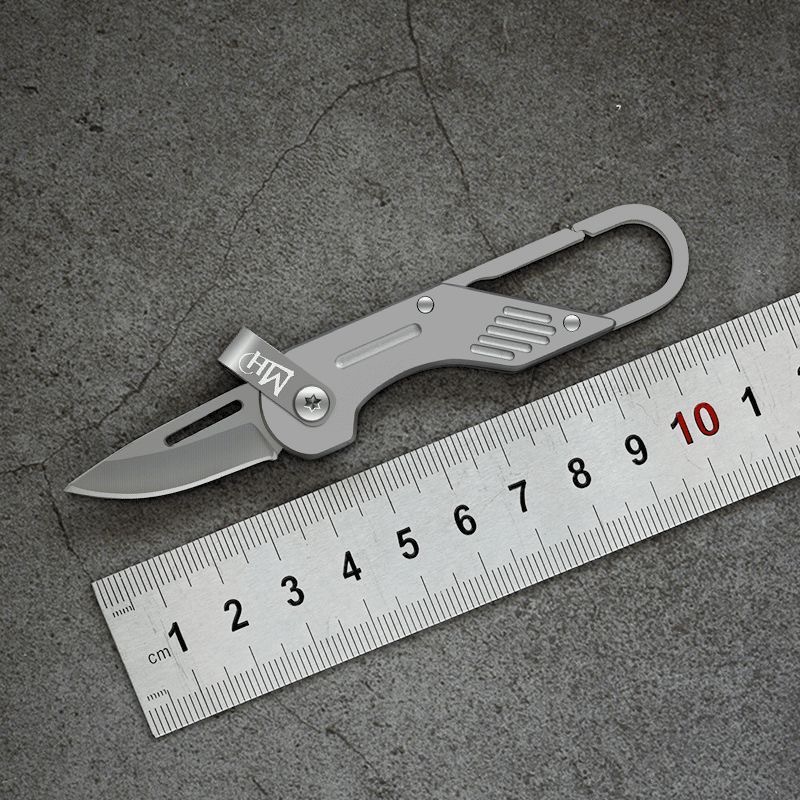 New Titanium Alloy Keychain, Multifunctional, Anti-Lost, Portable, Self-Defense, Sturdy and Durable, High Hardness, Sharp Knife