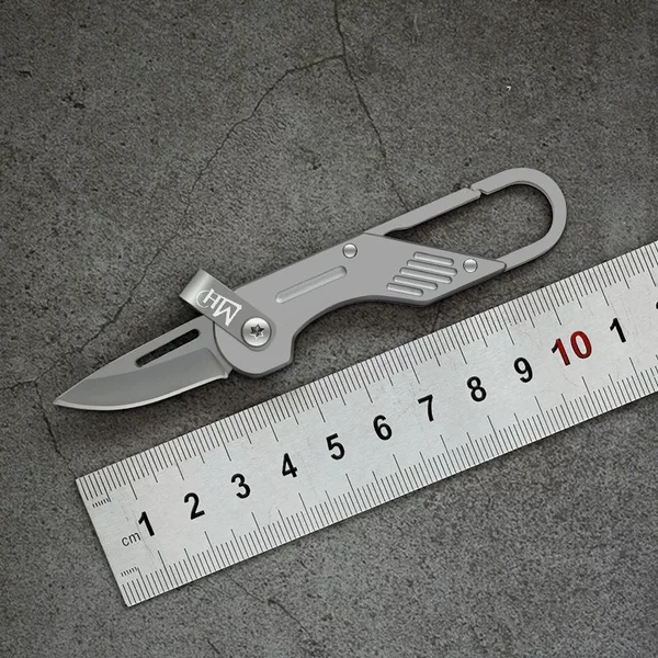 New Titanium Alloy Keychain, Multifunctional, Anti-Lost, Portable, Self-Defense, Sturdy and Durable, High Hardness, Sharp Knife
