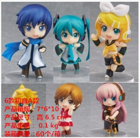 Аниме набор офисных фигурок Hatsune Future Family Deep Sea Girl, в коробке, яйцо, набор из 12 гоночных игрушек