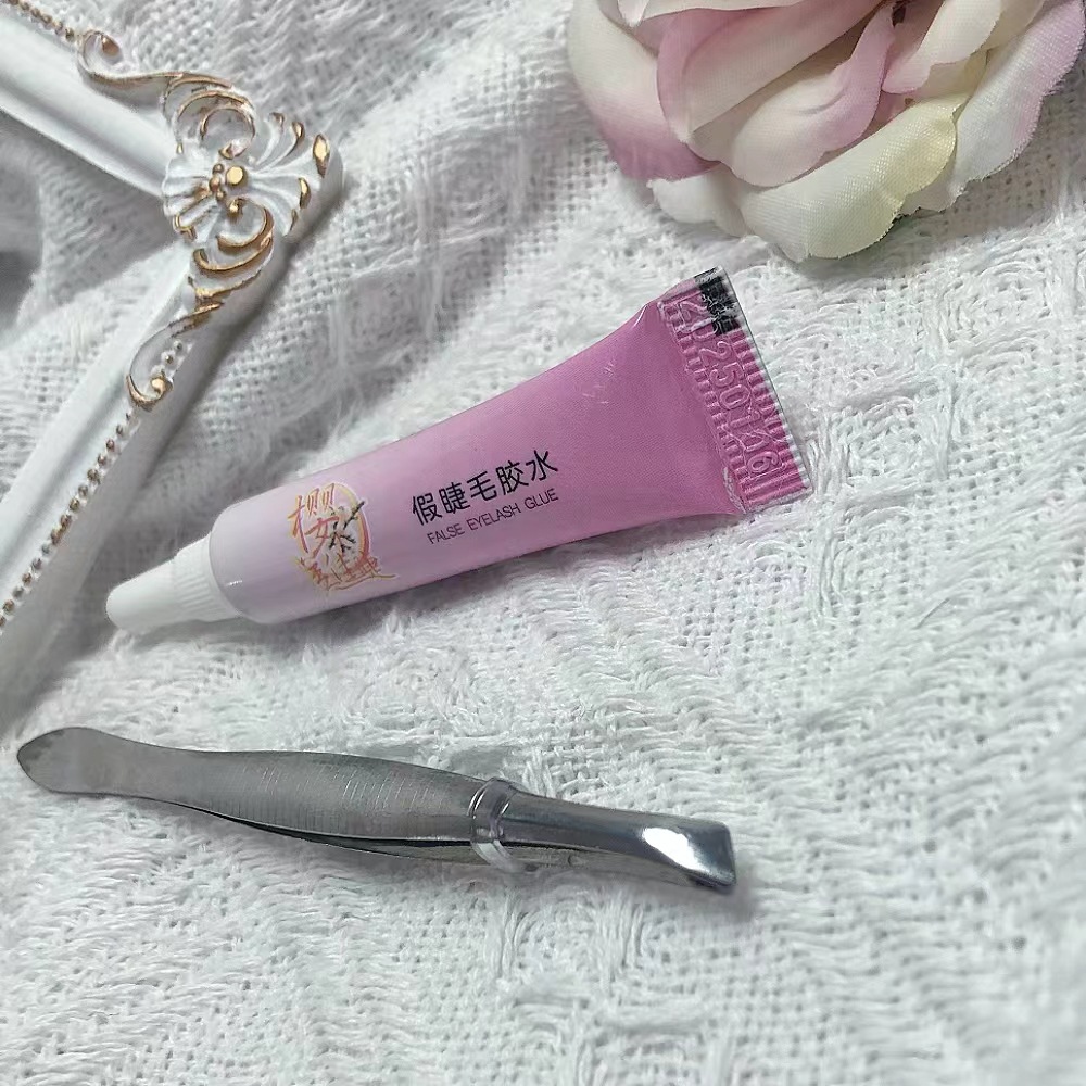 Juego de combinación de pinzas de pegamento para pestañas postizas autoinjertadas, herramientas auxiliares de pegamento para pestañas, herramientas de belleza al por mayor