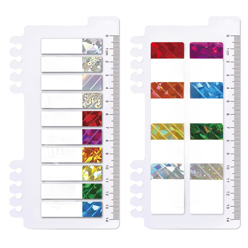 Laser gem transparent sticky notes with Instagram style and a sense of elegance, memo paper for students, index labels, small cards, factory wholesale