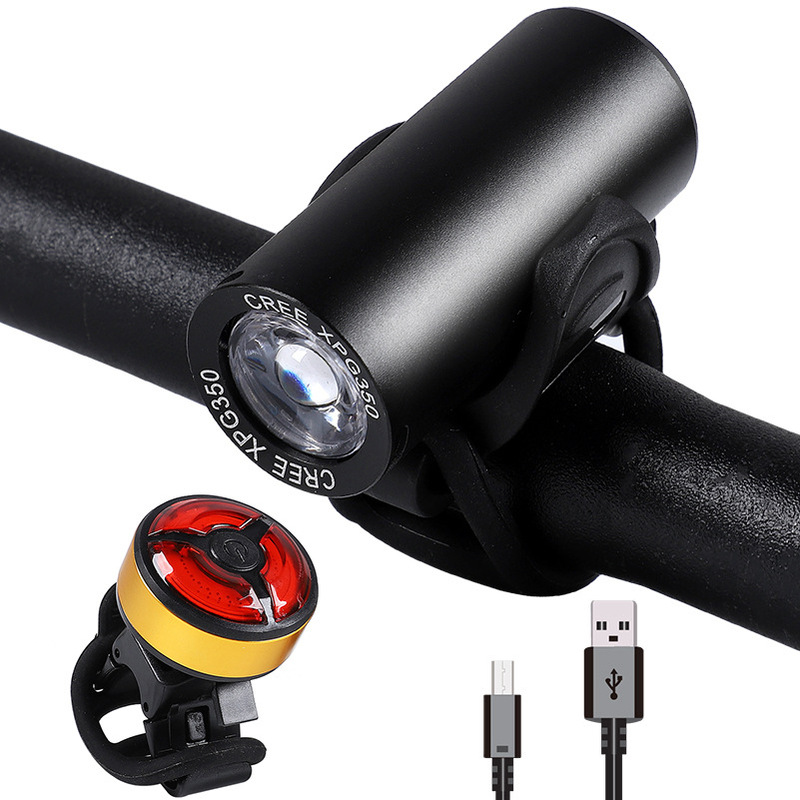 Bicycle Headlight Highlight Night Cycling Headlight USB Charging Headlight Waterproof Cycling Light Headlight Riding Equipment