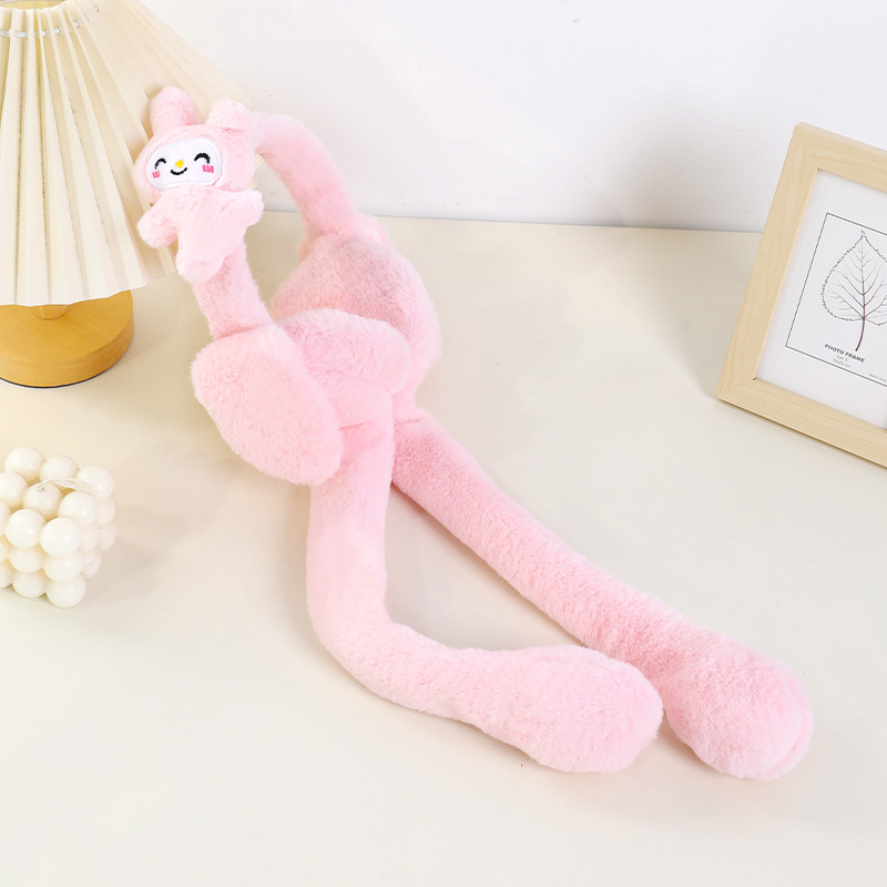 動くウサギの耳のかわいいエアバッグ耳当て、女性用冬用防寒耳当て、学生や子供用の凍結防止耳あてRY