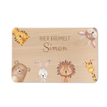 现货榉木菜板日式杂志附录砧板卡通儿童早餐盘可自定义图案餐盘