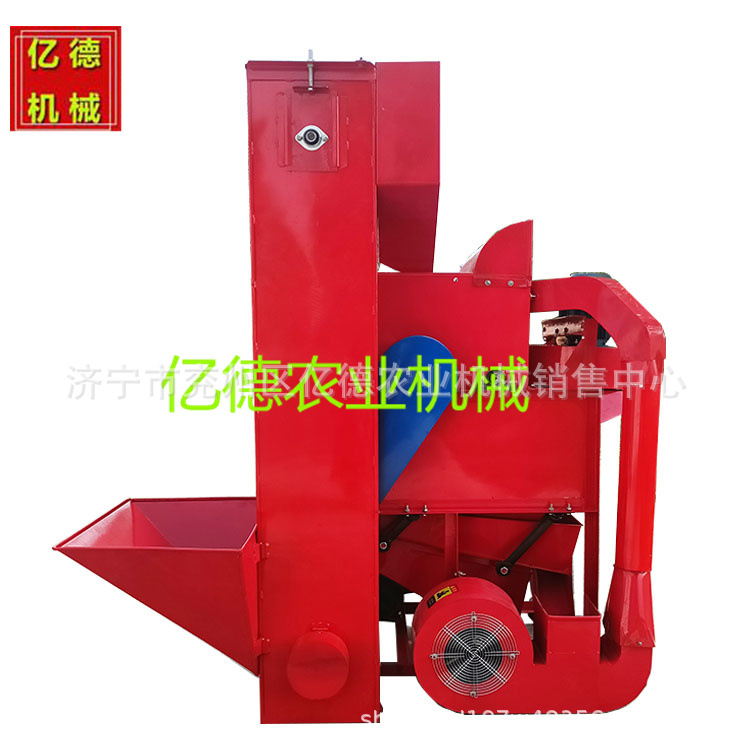 新疆热销花生脱壳机干湿两用专用脱壳去皮机电动大型双风机脱壳机