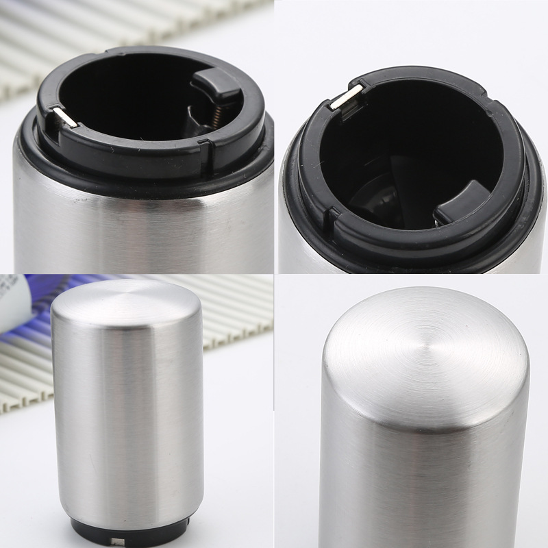 Tipo de prensa de acero inoxidable creativo transfronterizo automático abridor de botellas de cerveza restaurante bar hogar abridor de botellas de metal vino artefacto