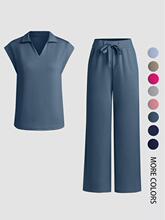 P 17678 Stand collar zip scrub set ���I���ϴ���������uͨ��