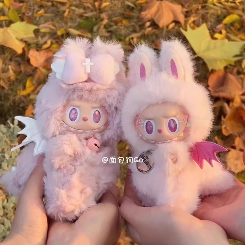 labubu拉布布小天使10cm娃衣3.0一三代站姿公仔棉花娃娃服装鞋帽|undefined