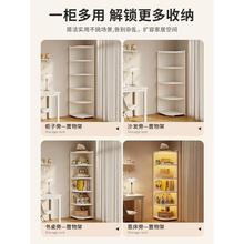 格斯蔓角柜新款转角置物架家用书柜书架三角柜小户型收纳储物柜子
