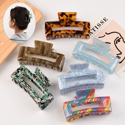 new pattern Jewelry Acetic acid Hairpin the republic of korea Hairdressing Hawksbill Card issuance girl Grip Large Sharks clip Flaxen Hair