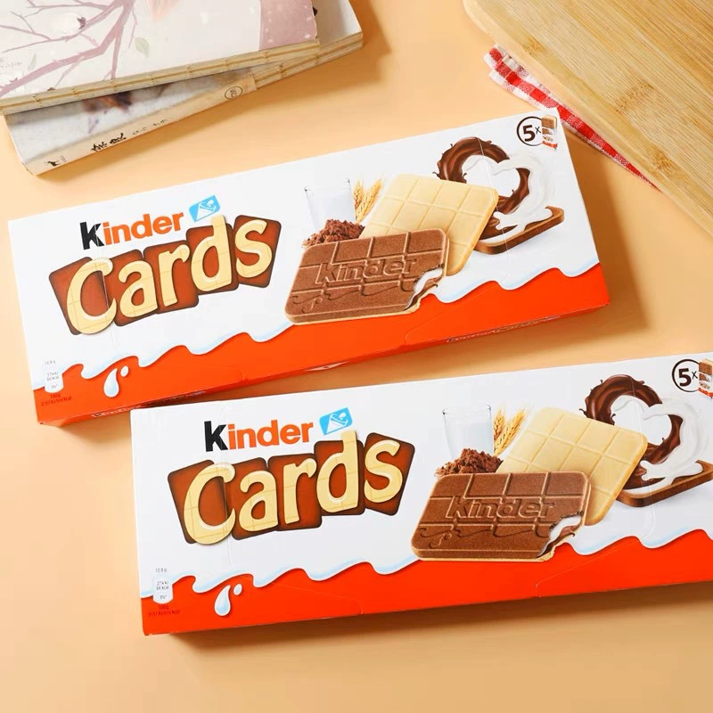 Итальянские детские печенье Kinda Calzer Milk Milk Cocoa Cocoa Crispy Crispy печенье 128 г*20 коробок