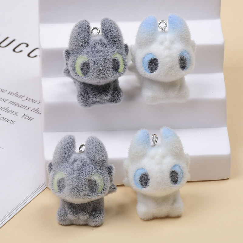 植毛歯のないペンダントかわいい立体 DIY 手作りキーホルダー携帯電話チェーンバッグカーアクセサリー素材|undefined