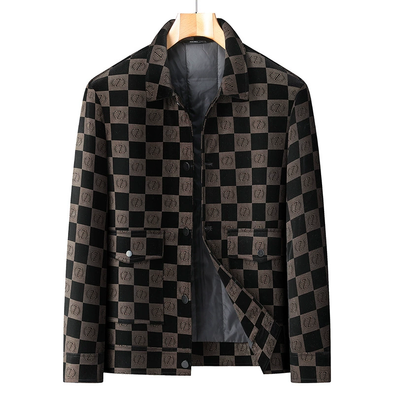 Тонкая хлопковая одежда для толстых мужчин, модная свободная осенне-зимняя куртка, очень большое Повседневная рабочая одежда с лацканами, хлопковая одежда