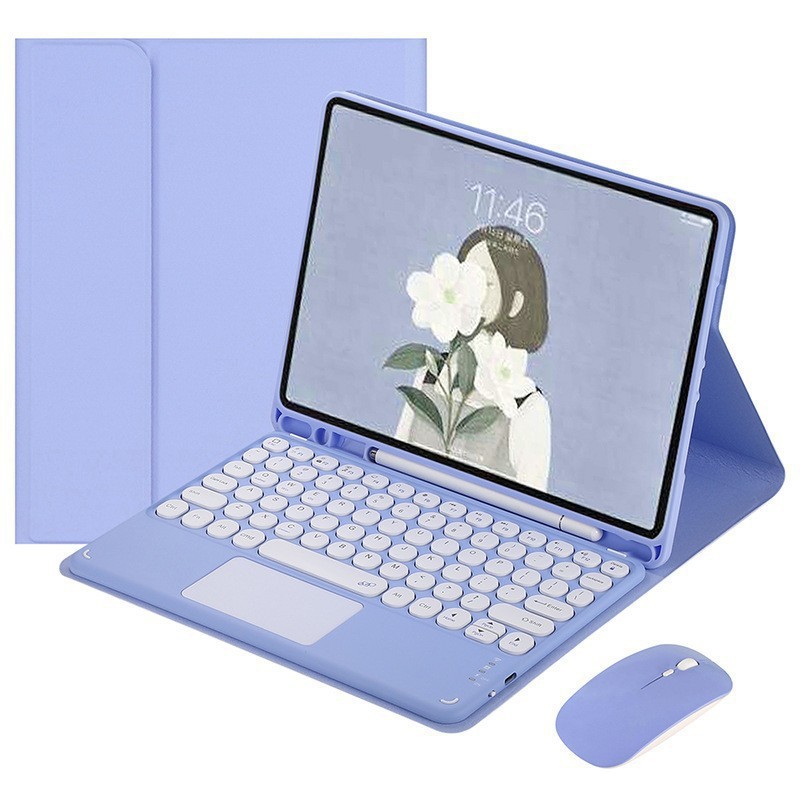 Adecuado para funda protectora para teclado iPad, succión magnética con ranura para bolígrafo air6iPad2024pro11, funda protectora para teclado Bluetooth