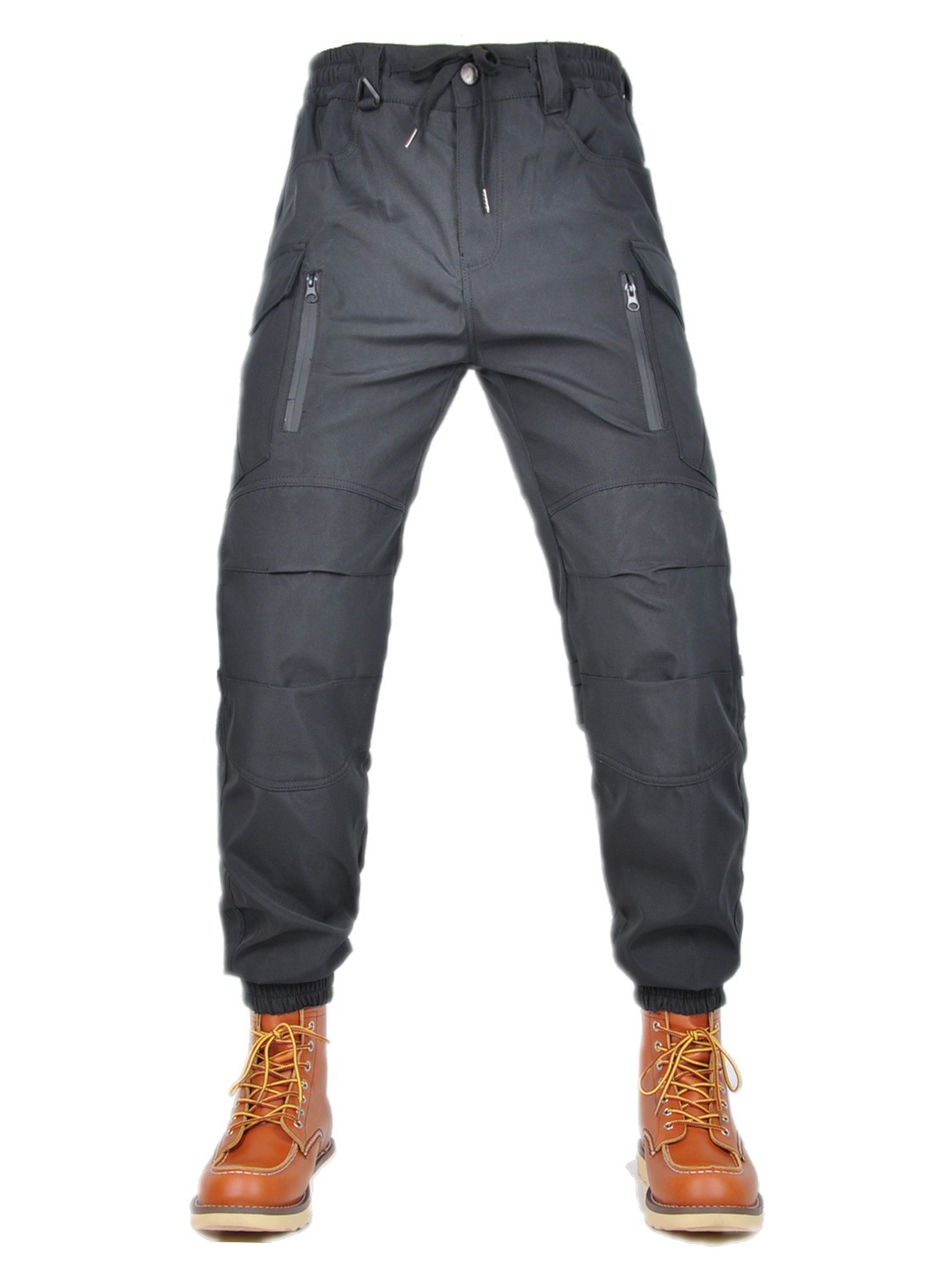 VOLERO motocicleta ciclismo pantalones impermeables a prueba de viento transpirable elástico cintura alta motocicleta anti-caída pantalones de silicona equipo de protección