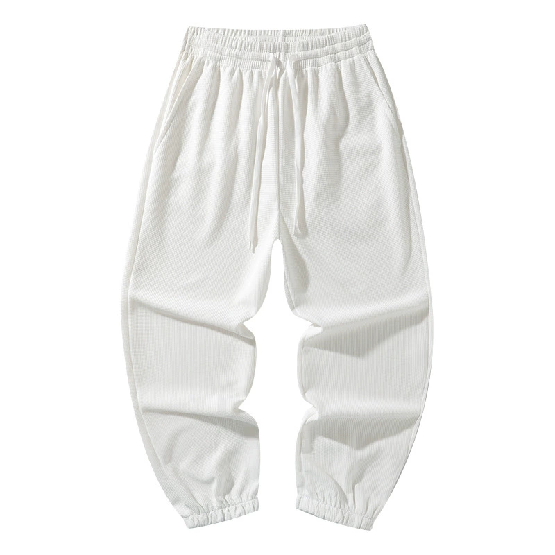 Штаны спортивные sweatpants свободного кроя, прямой фасон, облегчённые лето–осень, размеры S–4XL