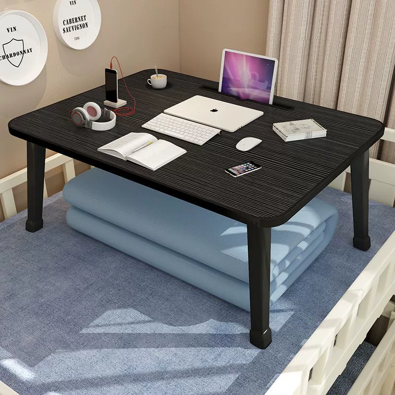 Складной маленький столик на кровати, приподнятый стол для студентов в общежитии, письмо и учеба, эркер, спальня, сидение на столике на кровати.